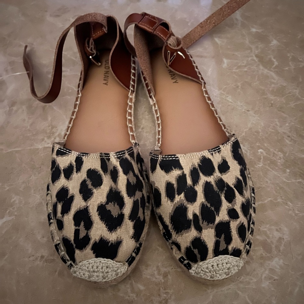 Animal print espadrilles